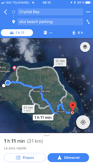 Aller a Atuh Beach Nusa Penida Nusapenida