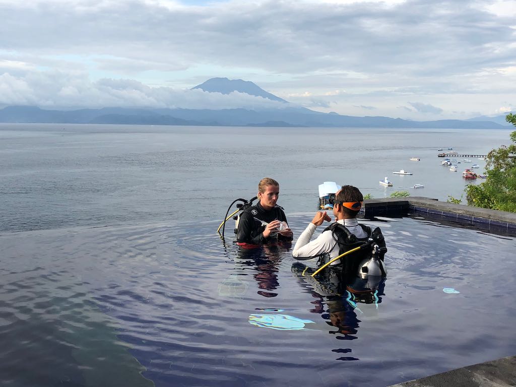 Bapteme de plongee sous marine à Warnakali Nusa Penida Bali