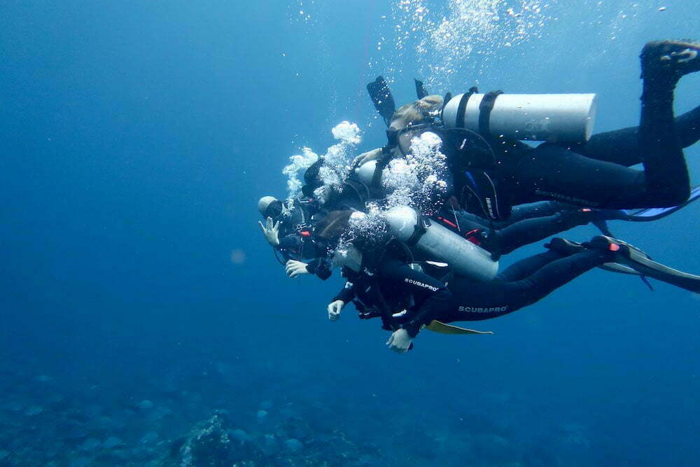bapteme de plongée sous marine à Bali