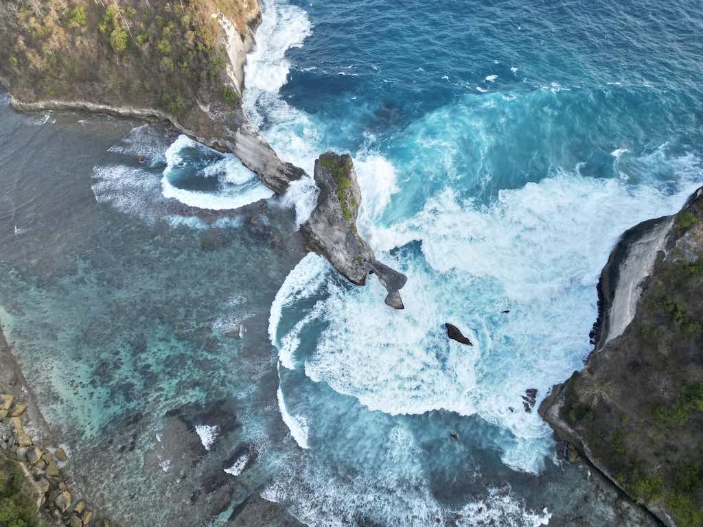 Atuh Beach Nusa Penida Bali vue de drone